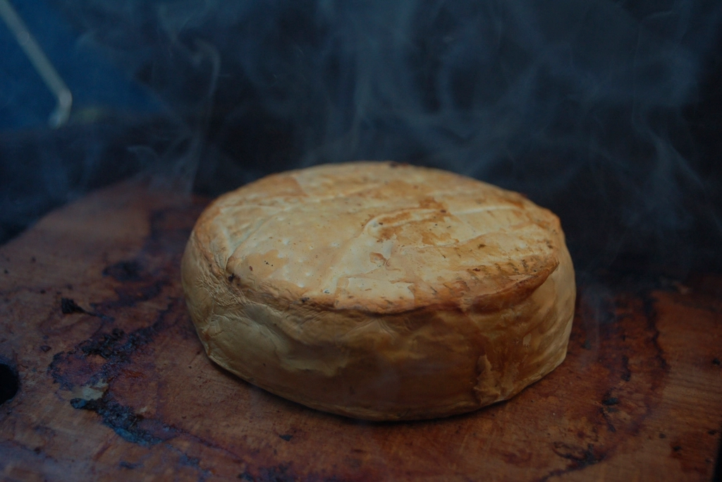 Baked Camembert with Garlic and Herbs